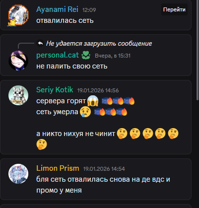 Жалобы в чате